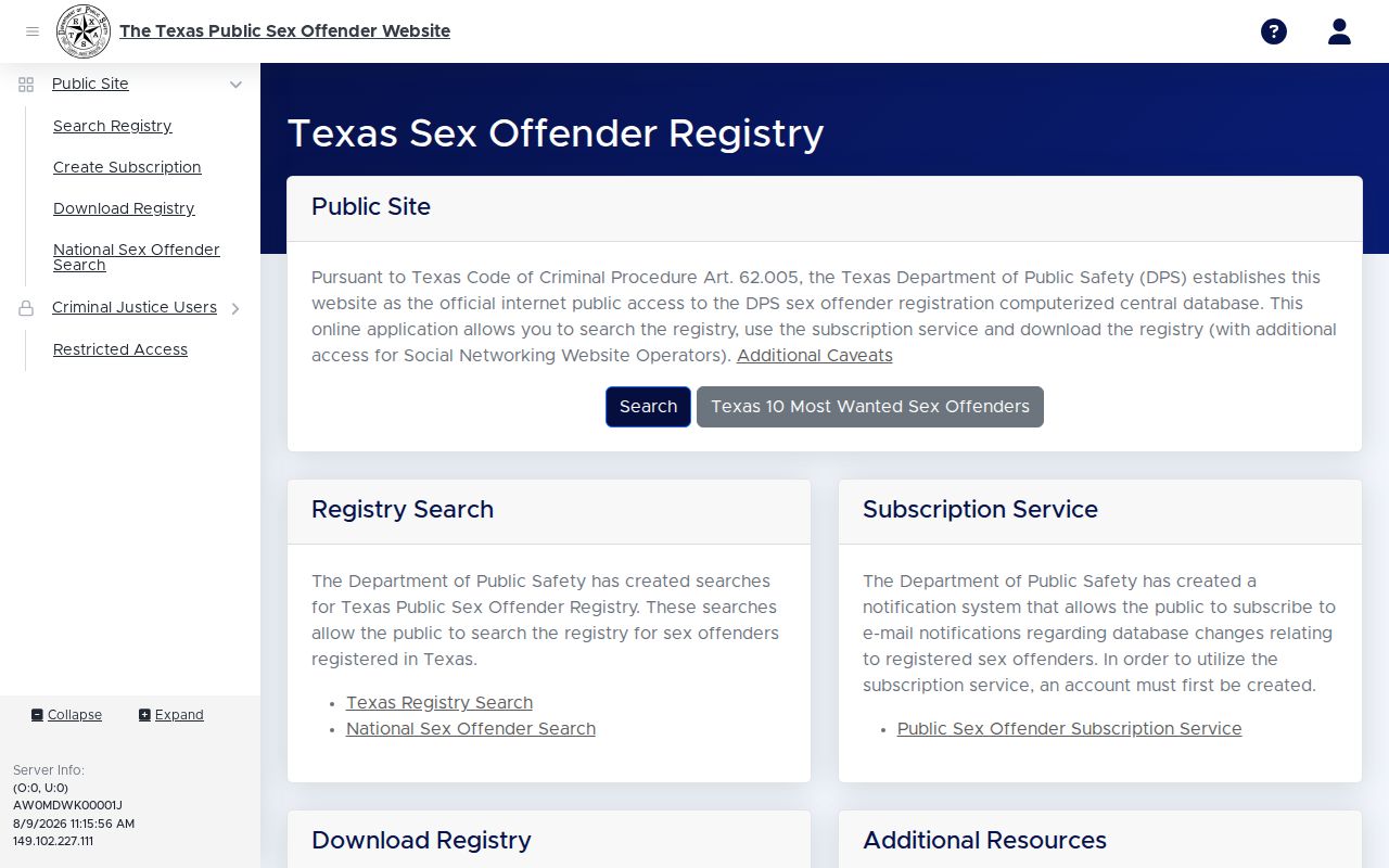 Duval County sex offender registry map interface